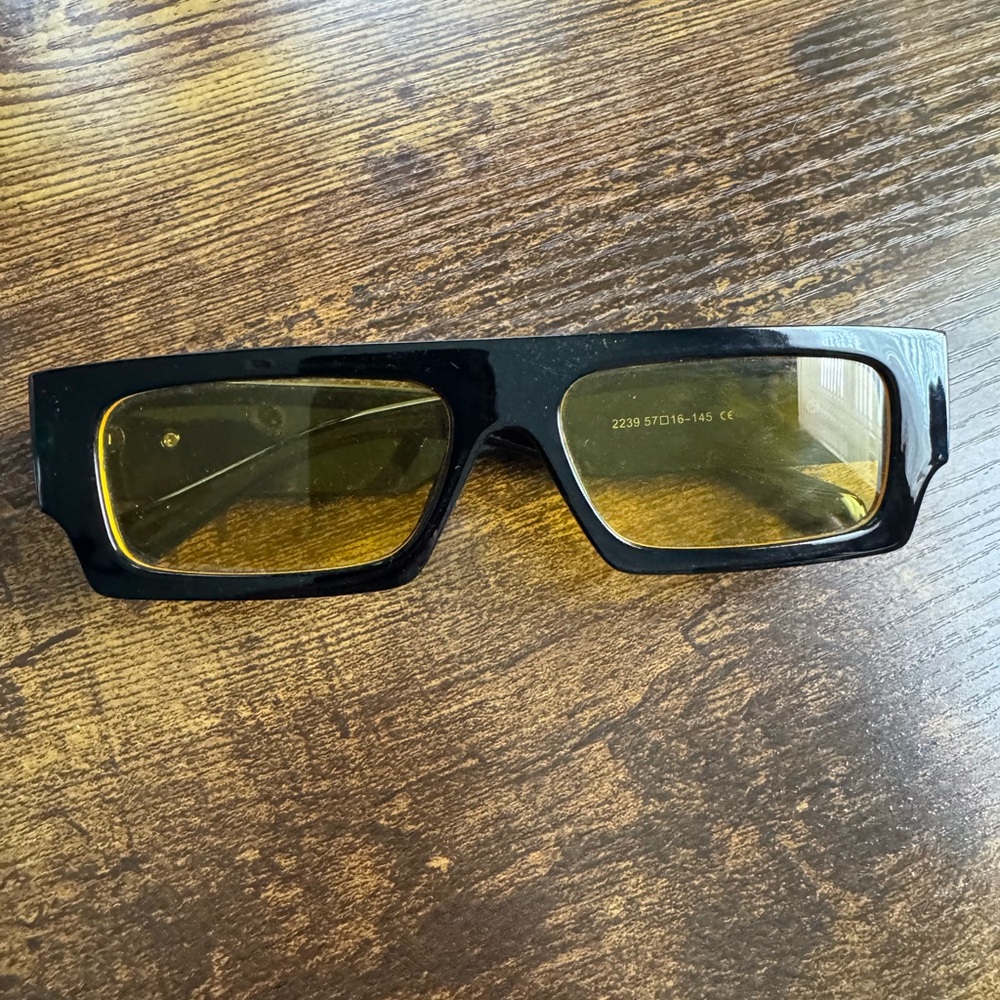 Off-White Black and Yellow Glasses